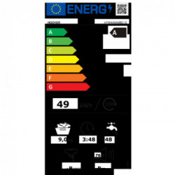 Hoover H-WASH 700 H7W449AMBC-S lavatrice Caricamento frontale 9 kg 1400 Giri/min A Bianco