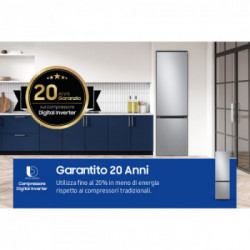 Samsung Frigorifero Combinato EcoFlex AI 2m 390L RB38C603DSA