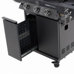 Rösle Videro PRO G3-S Vario+ - Barbecue a Gas, 30 mbar, 3 Bruciatori + 2 Bruciatori Laterali, Modello 25570 IN OMAGGIO