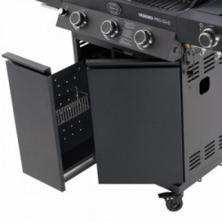 Rösle Videro PRO G3-S Vario+ - Barbecue a Gas, 30 mbar, 3 Bruciatori + 2 Bruciatori Laterali, Modello 25570 IN OMAGGIO