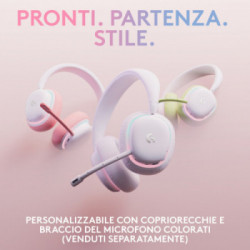 Logitech G G735 Auricolare Con cavo e senza cavo A Padiglione Giocare Bluetooth Bianco