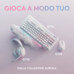 Logitech G G735 Auricolare Con cavo e senza cavo A Padiglione Giocare Bluetooth Bianco