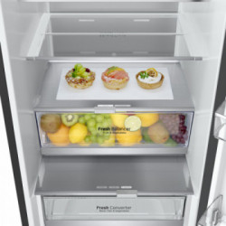 LG GBB72BM9DQ Frigorifero combinato, Classe D, 387L, Wi-Fi, Wine Rack, Vetro bianco satin