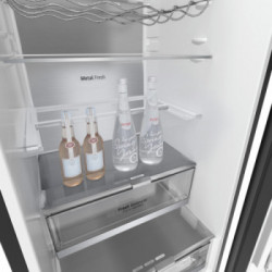 LG GBB72BM9DQ Frigorifero combinato, Classe D, 387L, Wi-Fi, Wine Rack, Vetro bianco satin