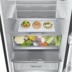 LG GBB72BM9DQ Frigorifero combinato, Classe D, 387L, Wi-Fi, Wine Rack, Vetro bianco satin