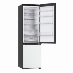LG GBB72BM9DQ Frigorifero combinato, Classe D, 387L, Wi-Fi, Wine Rack, Vetro bianco satin
