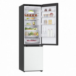 LG GBB72BM9DQ Frigorifero combinato, Classe D, 387L, Wi-Fi, Wine Rack, Vetro bianco satin