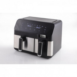 Ardes ARFRYA03D friggitrice Doppia 9 L Indipendente Friggitrice ad aria calda Nero, Acciaio inossidabile