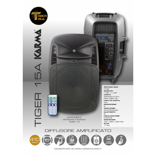 Karma Italiana Tiger 15A Sistema PA...