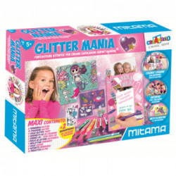 Mitama Laboratorio Glitter Mania con pennarelli e 1000 accessori kit di disegno di moda per bambini