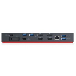 Lenovo 40AN0135EU replicatore di porte e docking station per notebook Cablato Thunderbolt 3 Nero, Rosso