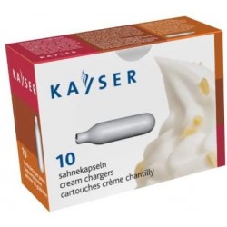 Berndorf Kayser 021202 - Confezione 10 Capsule per Panna, Cartucce Sifone