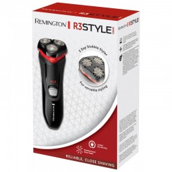Remington R3000 rasoio elettrico Rotazione Trimmer Nero, Rosso