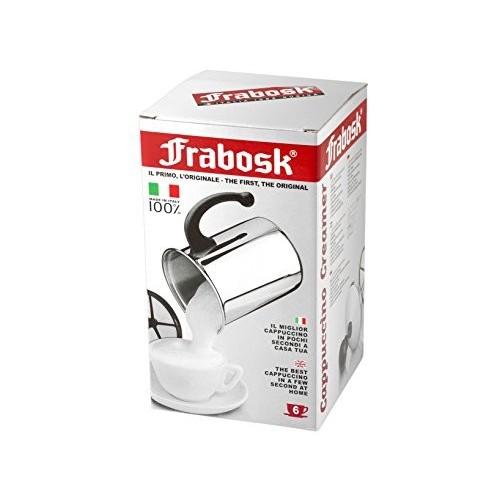 Frabosk - Cappuccino Creamer, 6 Tazze, Inox...