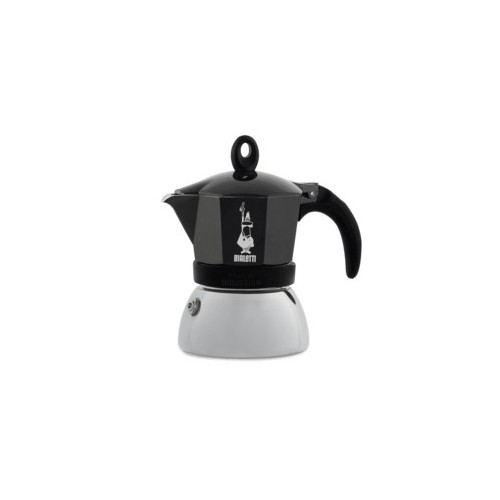 Bialetti Moka Induktion 2 tazzeL Nero, Argento