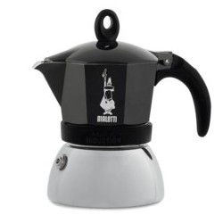 Bialetti Moka Induktion 2 tazzeL Nero, Argento