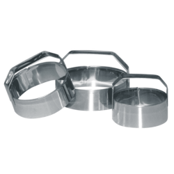 Eva 041228 - 3 Tagliapasta Lisci, Acciaio Inox, 6/7/8 CM