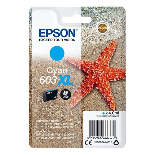 Epson Singlepack Cyan 603XL Ink