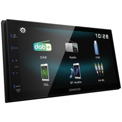 Kenwood DMX125DAB Ricevitore multimediale per auto Nero 84 W Bluetooth