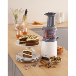 Kenwood PureJuice JMP600WH Estrattore di succo Grigio, Traslucido, Bianco 150 W