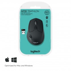 Logitech M720 mouse Wireless a RF + Bluetooth Ottico 1000 DPI Mano destra