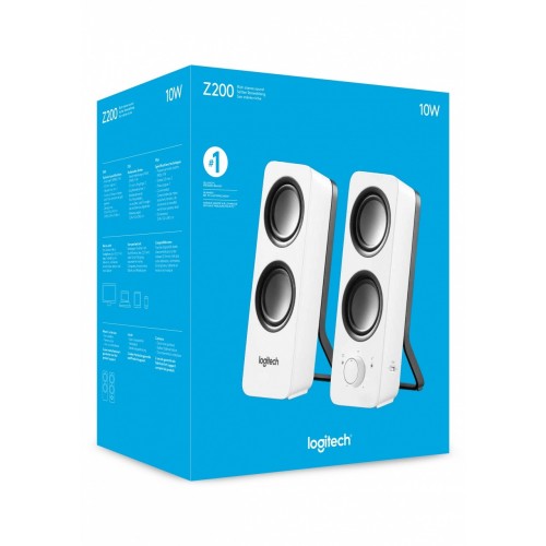 Logitech Z200 10 W Bianco Cablato