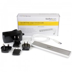 StarTech.com Hub USB 3.0 a 7 porte compatto con cavo integrato