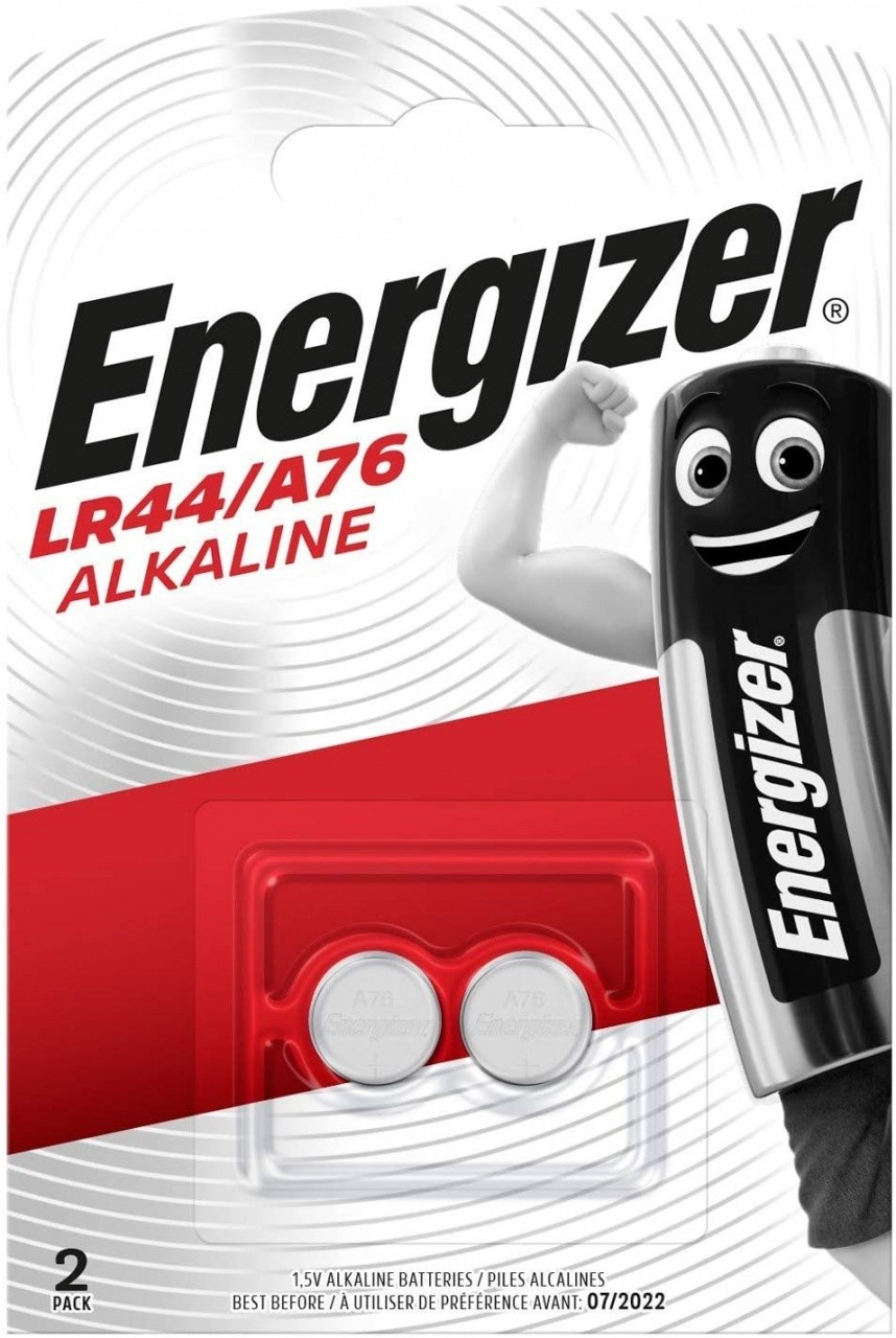 Energizer Batterie Alcaline LR44/A76, 1.5V, Confezione da 2