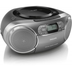 Philips AZB600/12 impianto stereo portatile Digitale 2 W Grigio