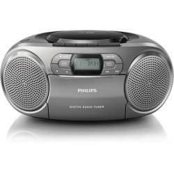 Philips AZB600/12 impianto stereo portatile Digitale 2 W Grigio