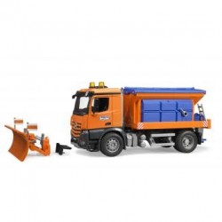 Bruder 03685 - Mercedes-Benz Arocs, Veicolo Spargisale e Spazzaneve