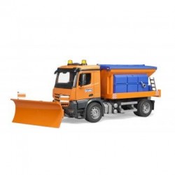 Bruder 03685 - Mercedes-Benz Arocs, Veicolo Spargisale e Spazzaneve