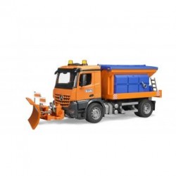 Bruder 03685 - Mercedes-Benz Arocs, Veicolo Spargisale e Spazzaneve