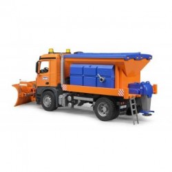 Bruder 03685 - Mercedes-Benz Arocs, Veicolo Spargisale e Spazzaneve