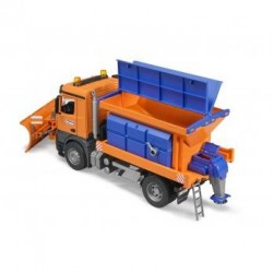 Bruder 03685 - Mercedes-Benz Arocs, Veicolo Spargisale e Spazzaneve