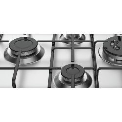 Hotpoint PCN 642 T/IX/HAR - Piano Cottura a Gas, 4 Fornello(i), 59 cm, Acciaio Inossidabile