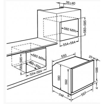 Smeg SF64M3TVS - Forno... 2