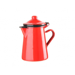 Rodytime 012153 Uni - Caffettiera, Acciaio Smaltato, Rosso, 8 CM