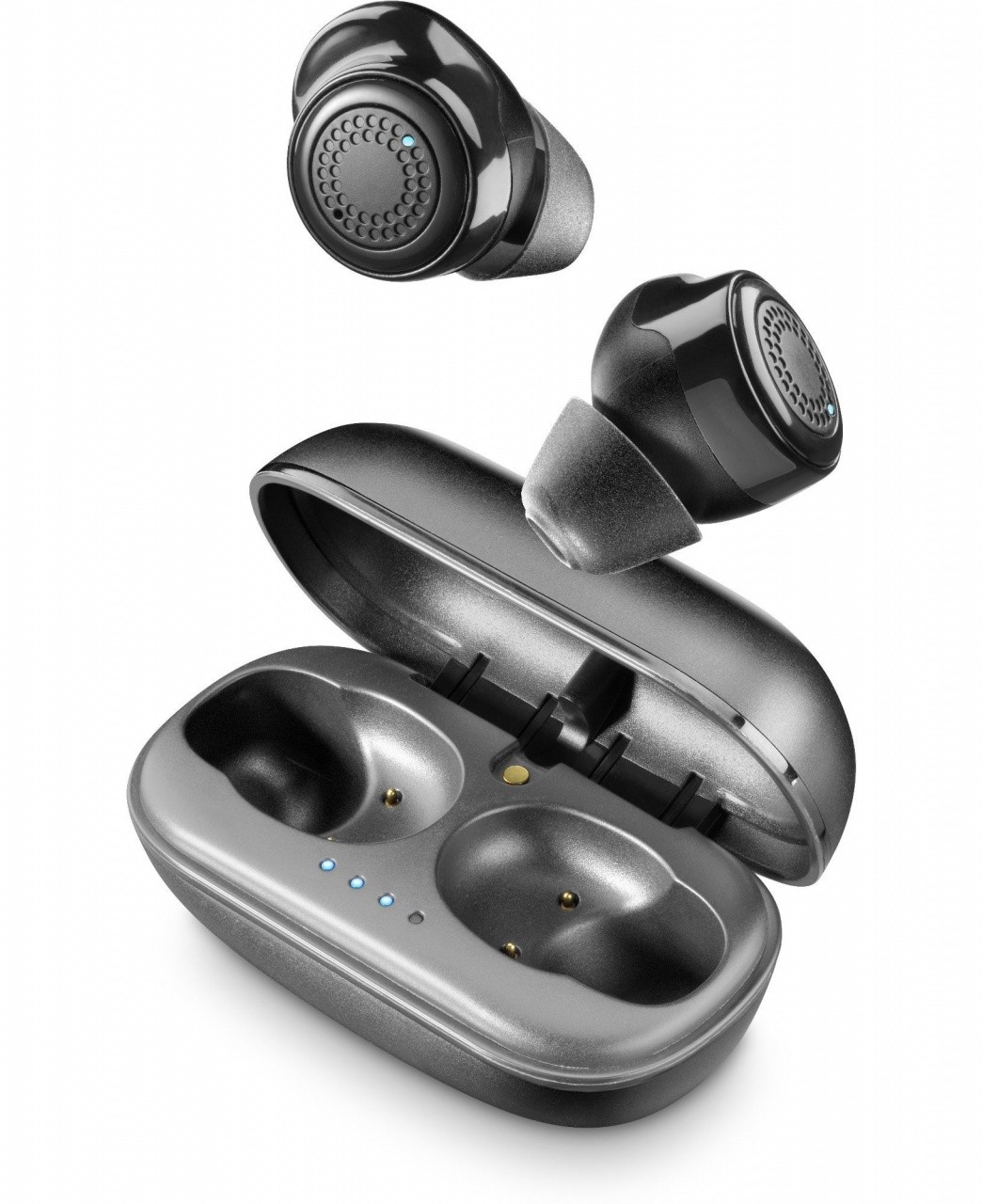 Cellularline Petit - Universale Auricolari Bluetooth in-ear senza fili con caricabatteria...