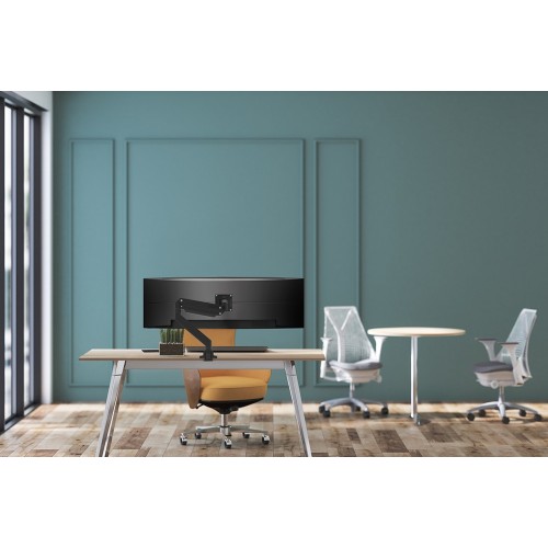 Newstar Supporto da scrivania per monitor curvi