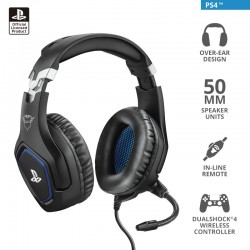 Trust GXT 488 Forze PS4 Cuffia Padiglione auricolare Nero