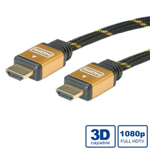 ROLINE GOLD HDMI High Speed Cable + Ethernet,...