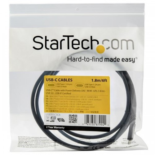 StarTech.com Cavo USB-C a USB-C con Power...