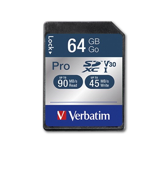 Verbatim Pro memoria flash 64 GB SDXC Classe 10 UHS