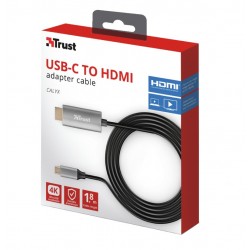 Trust Calyx USB-C HDMI Nero, Metallico