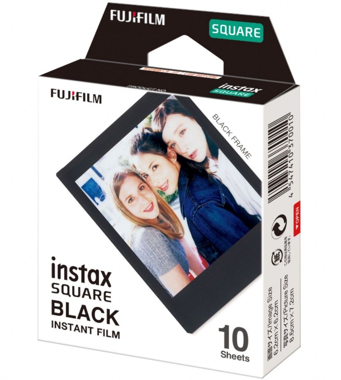 Fujifilm Instax Square Black Frame schwarz pellicola per istantanee 62 x 62 mm 10 pezzo(i)