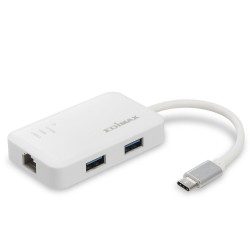 Edimax EU-4308 hub di interfaccia USB 3.2 Gen 1 (3.1 Gen 1) Type-C 5000 Mbit/s Bianco