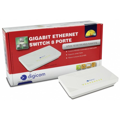 Digicom SWG08-T03 Gigabit Ethernet...