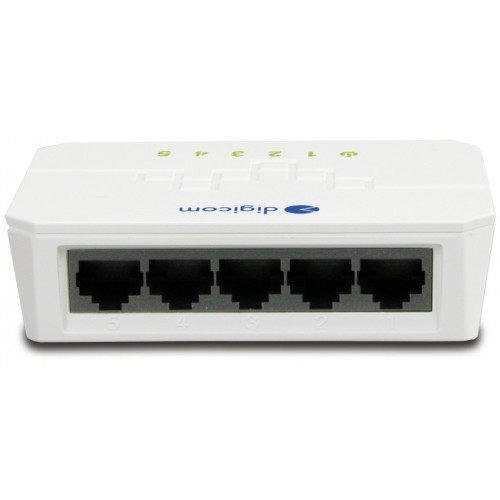 Digicom SWF05-T01 Fast Ethernet (10/100) Bianco