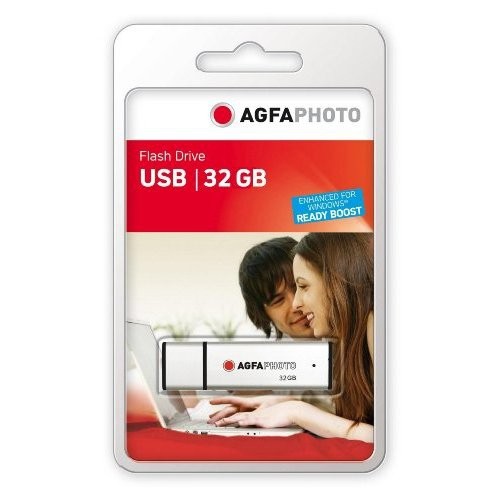 AgfaPhoto USB Flash Drive 2.0, 32GB unità flash USB USB tipo A Argento